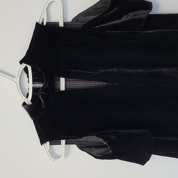 NWT Armani Exchange A|X black Velvet shoulderless evening dress size 6 - Picture 2 of 7